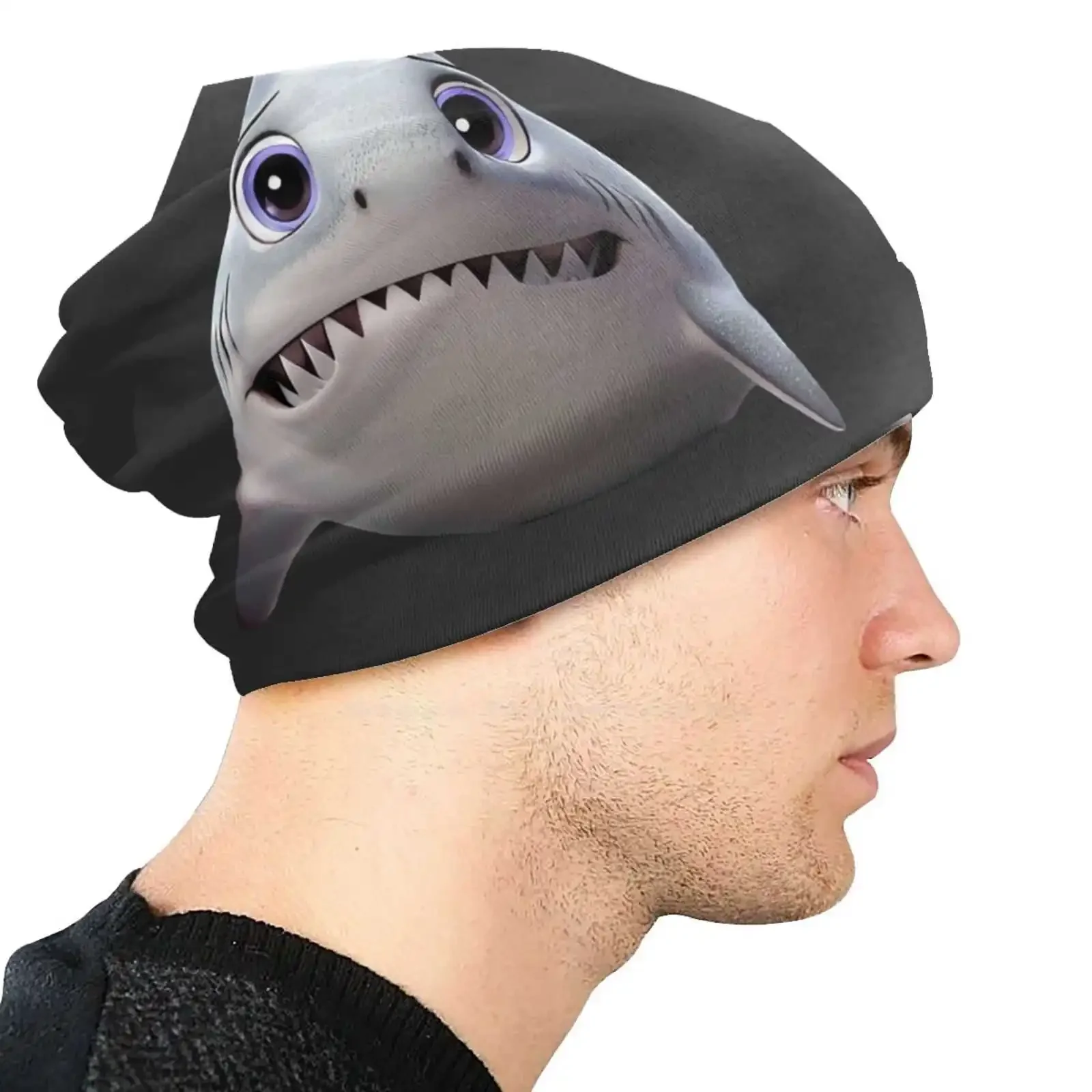 Очаровательная вязаная шапка в виде акулы теплая уличные шапки очаровательные