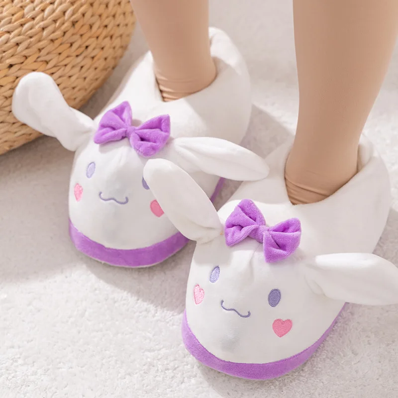 

Sanrio Cinnamoroll Slippers Kawaii Anime Pokemon Pikachu Cute Cartoon Girly Heart Personality Slippers Toy for Girls