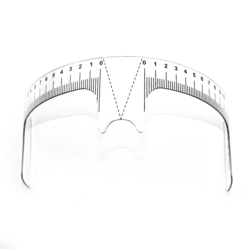 

Sdotter 10 pcs Eyebrow Grooming Stencil Shaper Ruler Measure Tool Makeup Reusable Eyebrow Ruler Tool Measures