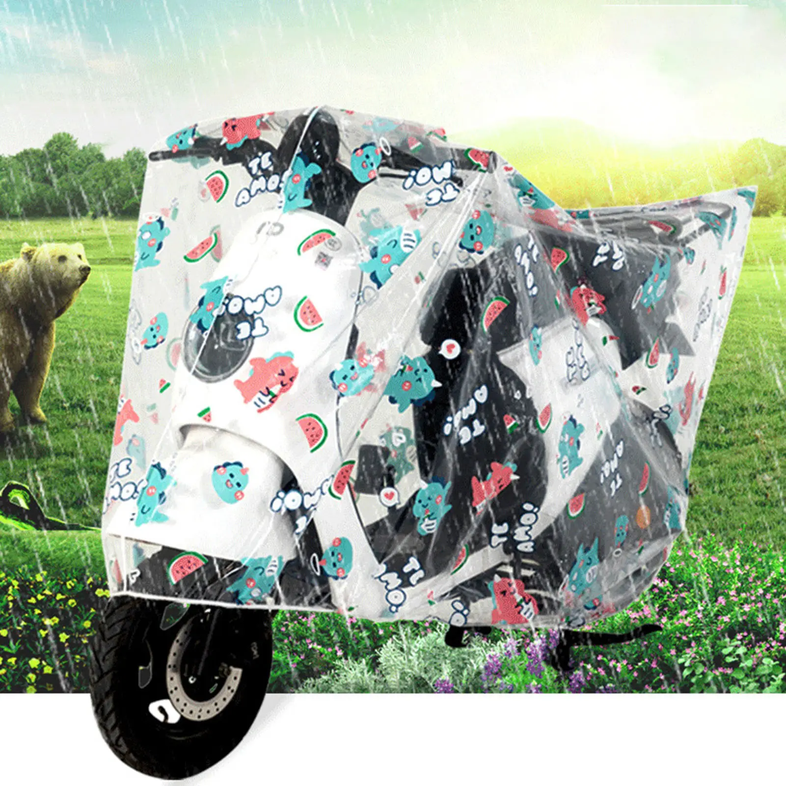 

Водонепроницаемый чехол для мотоцикла, крышка для электрического скутера, для защиты от солнца, дождя, снега, для помещений и улицы