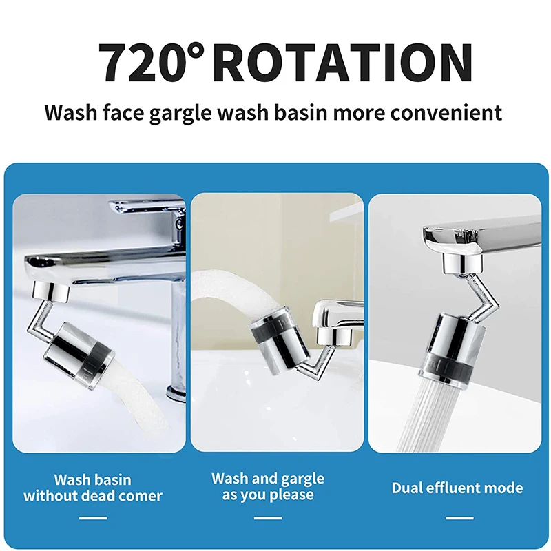 24-22mm Faucet 720 Degrees Splash Filter Spray Head Anti Movable Kitchen Tap Water Saving Nozzle Sprayer | Дом и сад