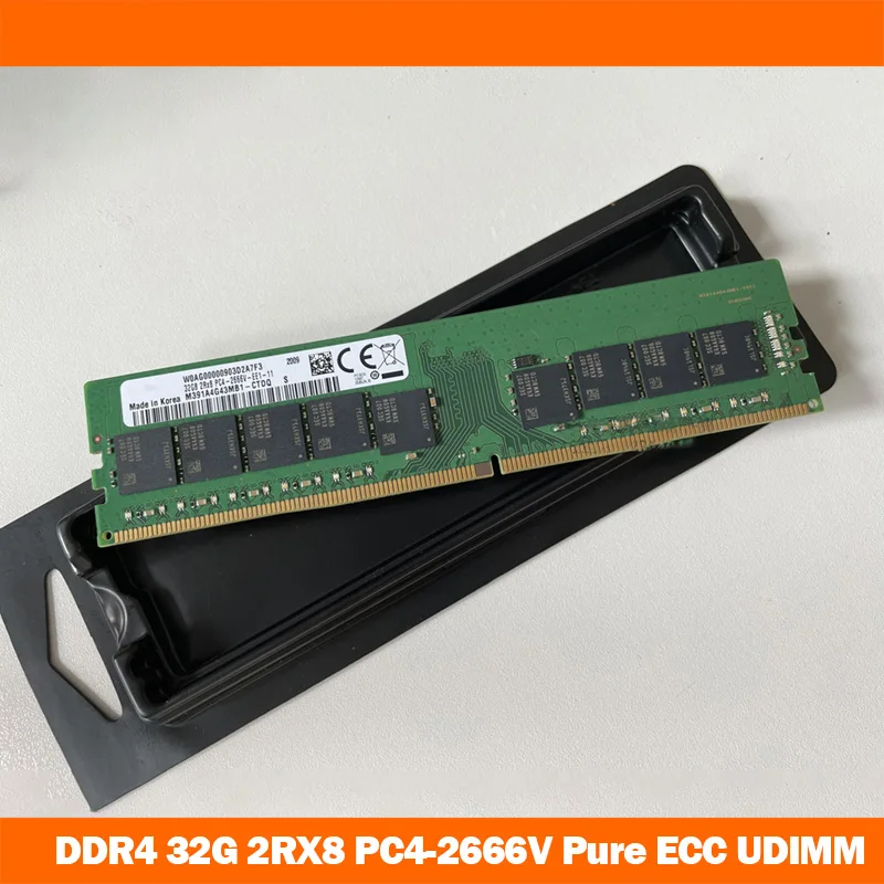 

Серверная память для Samsung DDR4 32G 2RX8 PC4-2666V Pure ECC UDIMM, высокое качество, полностью протестировано, быстрая доставка