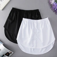 detachable underskirt women fake shirt irregular skirt tail blouse hem cotton extender fake hem mini skirt fake hem 6 sizes