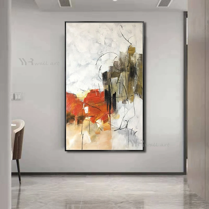 

Wall Art Decoration Poster Handmade Canvas Oil Painting Modern Abstract Simple Hanging Picture Living Room Bedroom Porch Mural