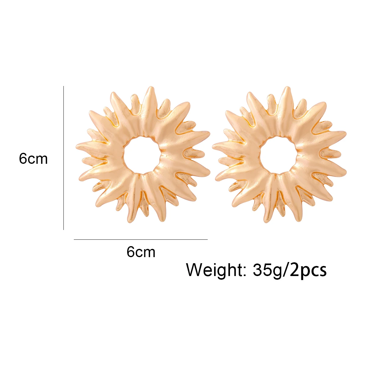 ZAA металлические серьги в форме подсолнуха для женщин индивидуальные круглые