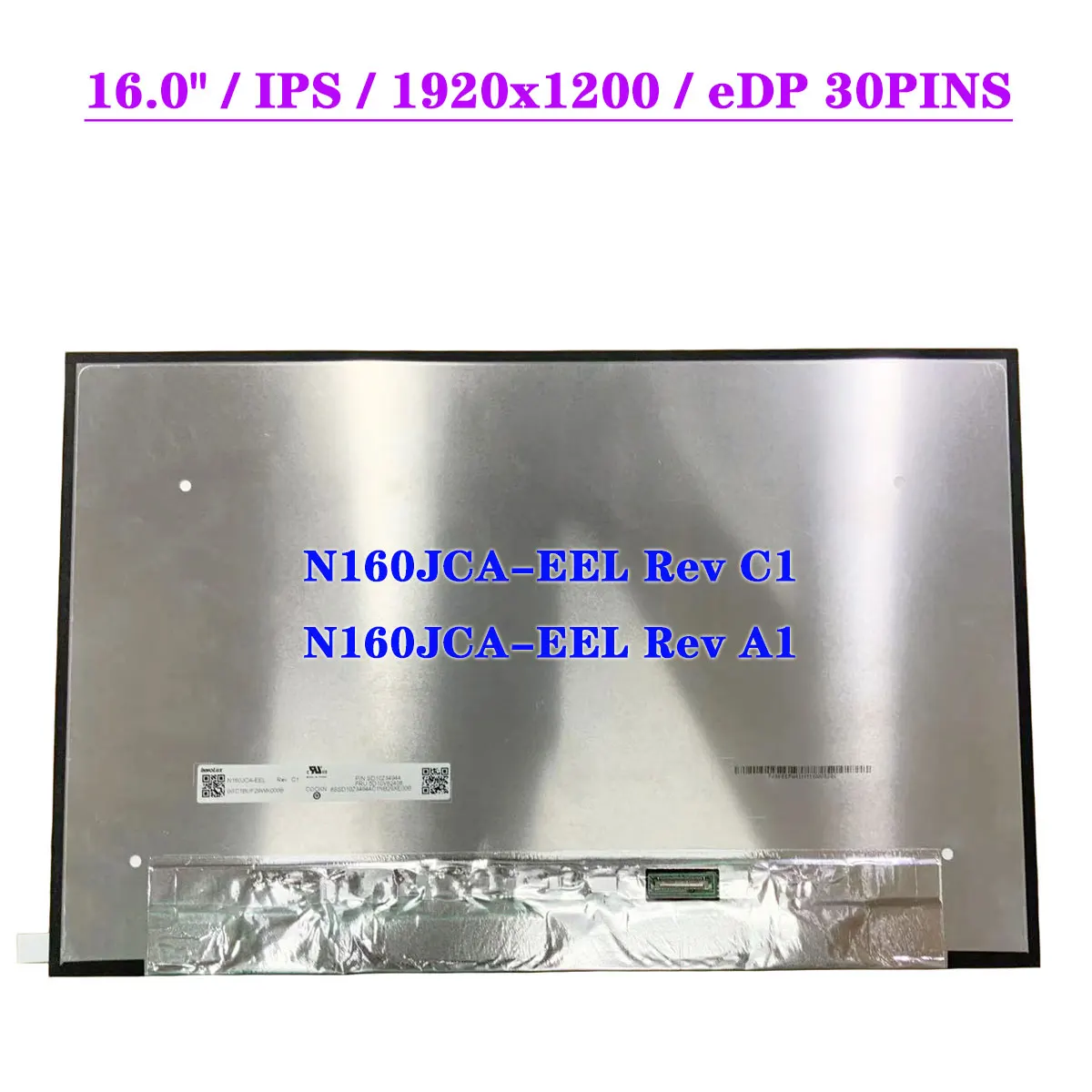 16 0 &quotN160JCA-EEL Rev C1 A1 FHD 1920x1200 IPS ЖК-экран для ноутбука EDP 30-контактная матричная панель