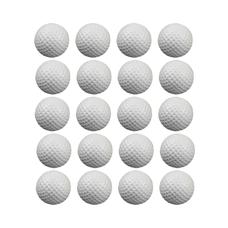 

40 шт. мячей для тренировки игры в гольф, мяч из пенопласта, тренировочный мяч для игры в гольф в помещении и на улице, для искусственного заднего двора, белый
