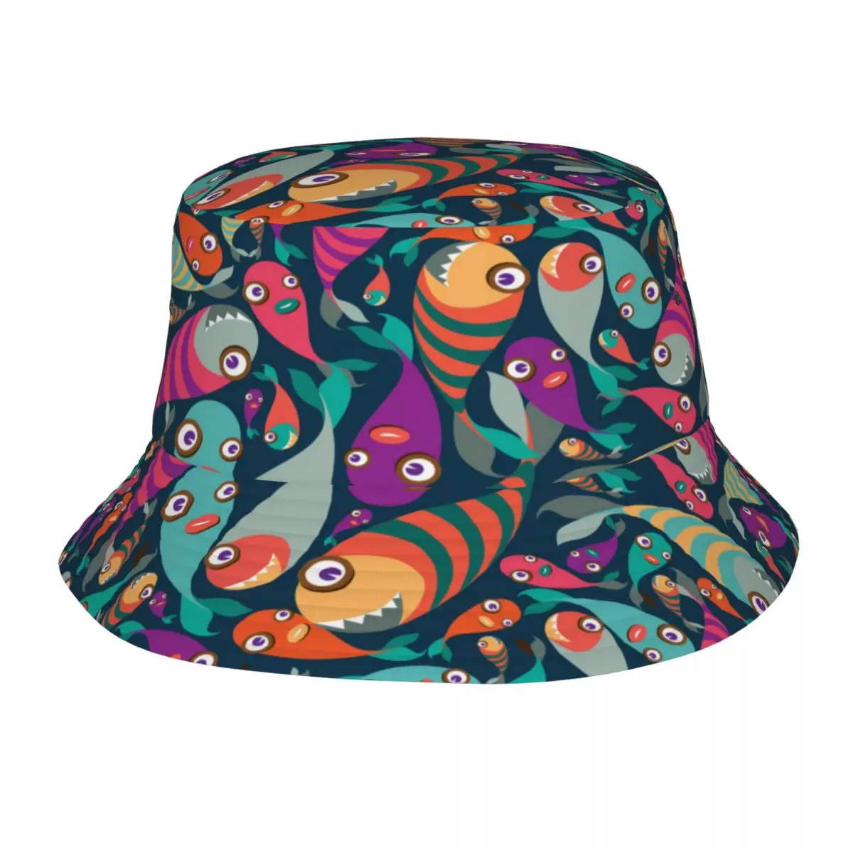 

New Fashion Bucket Hats Fisherman Caps For Women Men Gorras Summer Beautiful Collection Of Tropical Fish