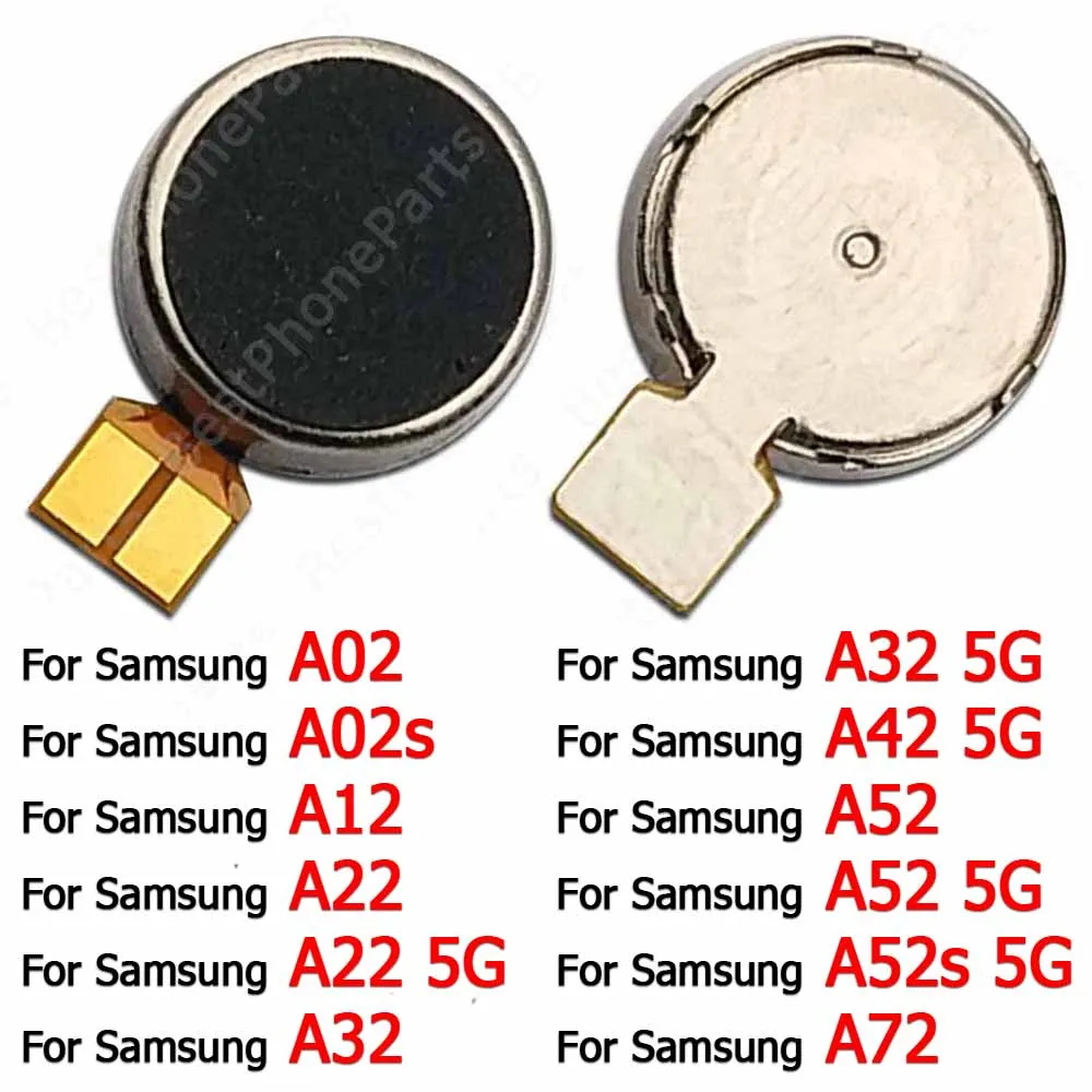 Вибратор Мотор Вибрация для Samsung Galaxy A12 A22 A32 A42 A52 A52s A72 5G A02 A02s Ремонт Запасные части гибкий кабель