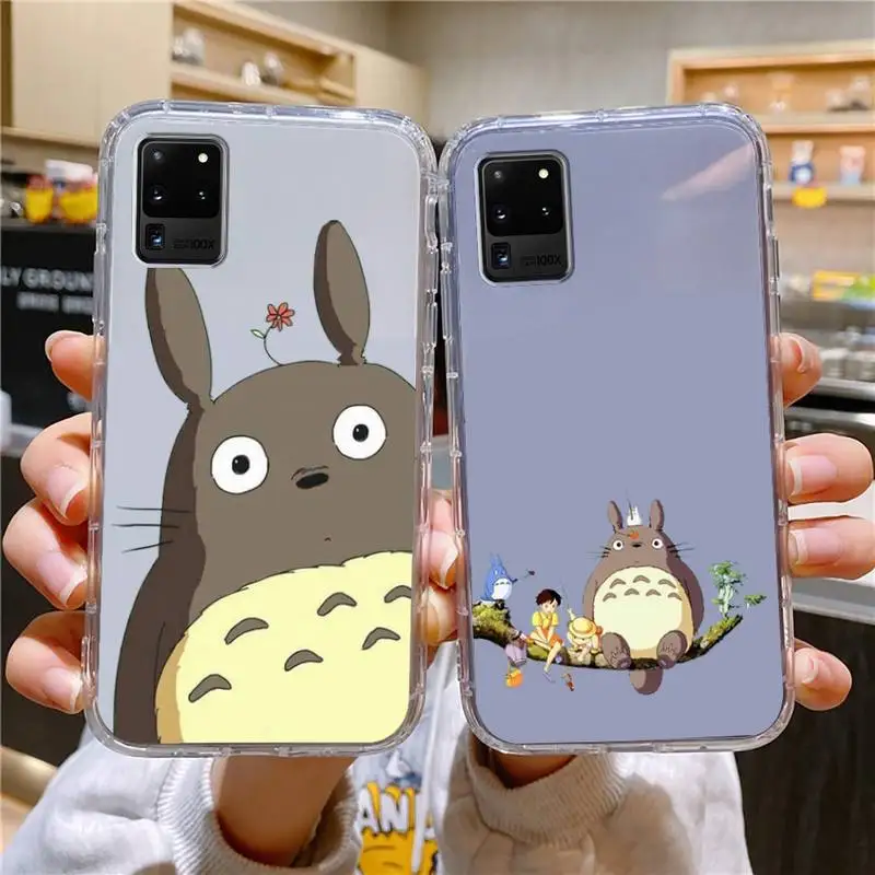 

Totoro Spirited Away Phone Case For Samsung Galaxy S10 S10e A70 Edge S22 S23 Plus Ultra Note10 Transparent Cove