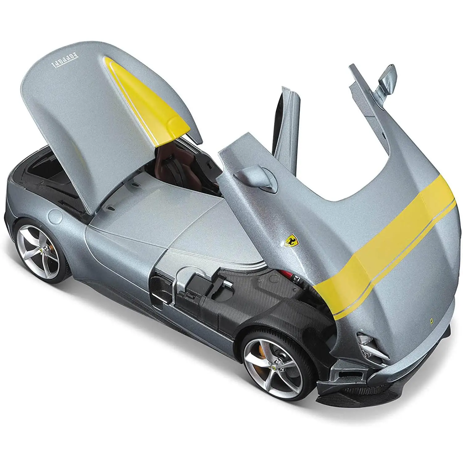 Bburago Коллекционная машинка Феррари 1:18 Ferrari Monza SP1 серебристая |