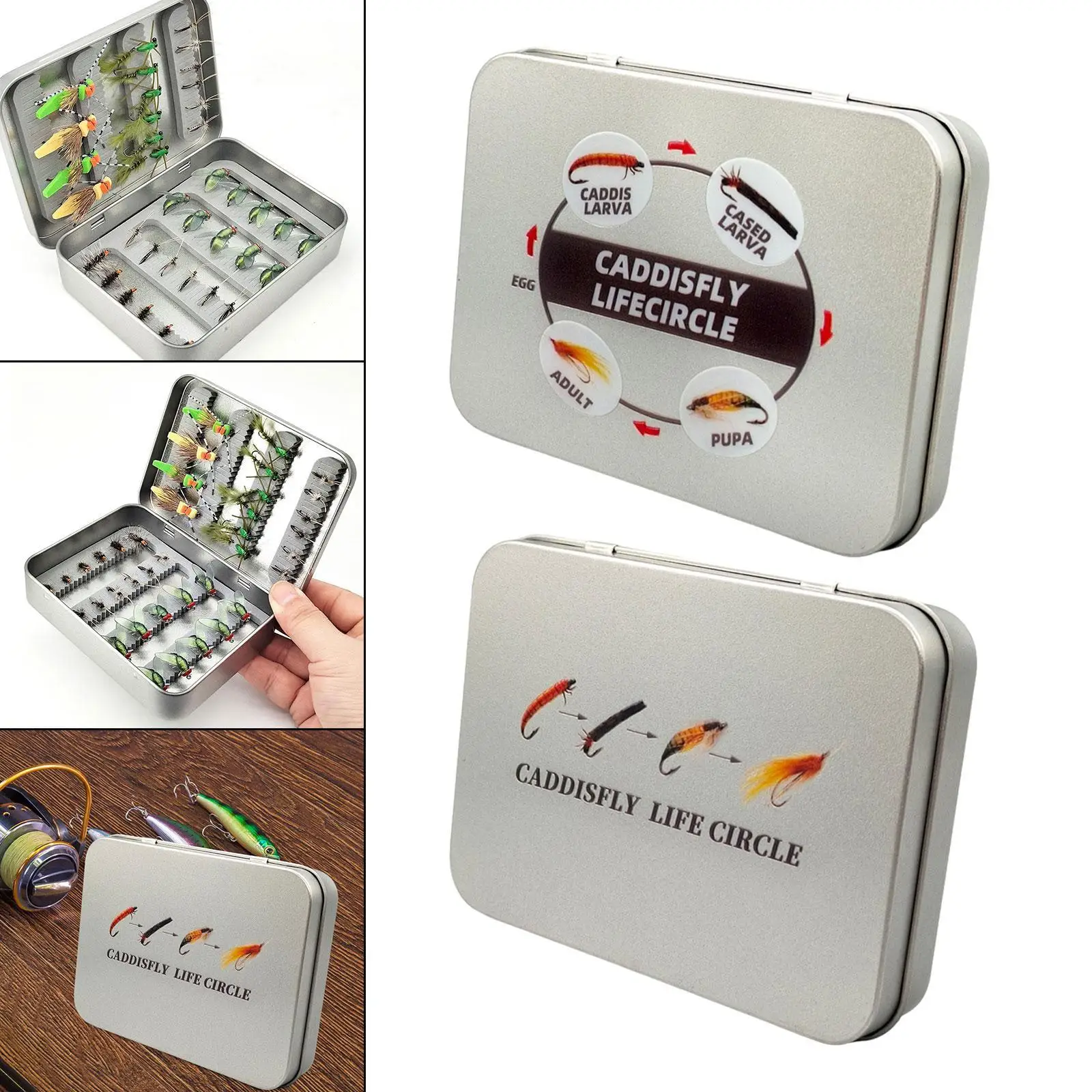 Коробка для рыболовных снастей пенопластовая вставка портативные коробки мух и