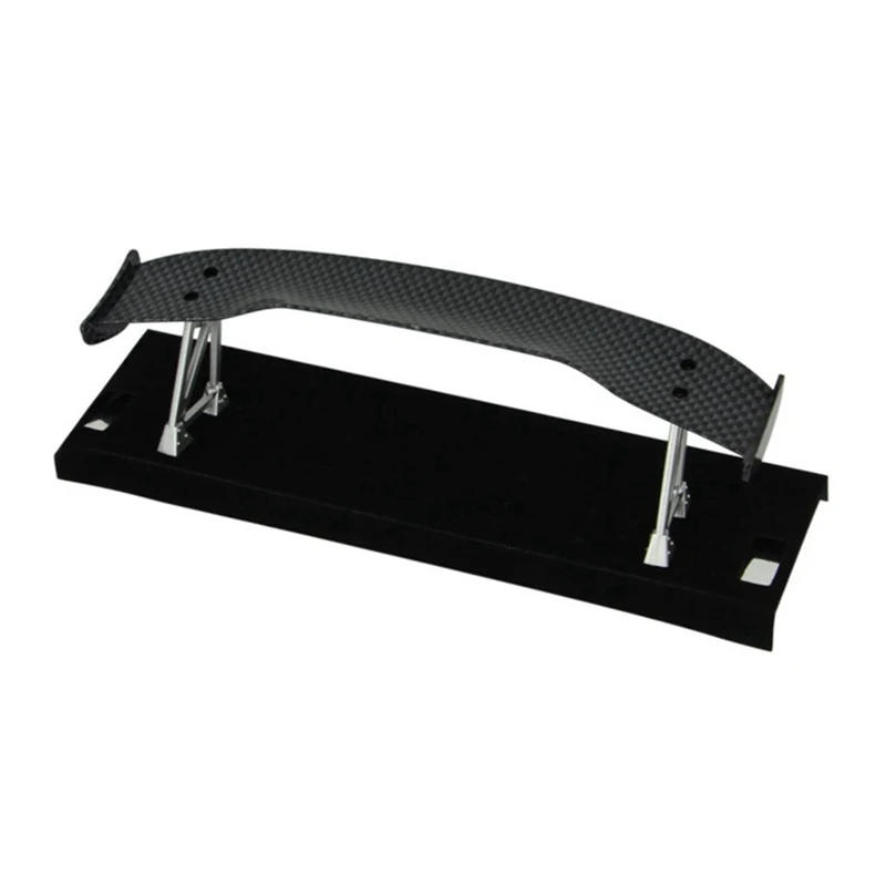 2 Set RC Car Part: 1 Carbon Fiber Tail Wing Rear Spoiler &amp Wings Drift Road Body |