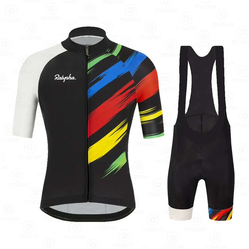 

2022 Ralvpha Cycling Jersey New Team Summer Bike Clothing Suits MTB Cycling Bib Shorts Sets Ropa Ciclismo Triathlon Bicycle Kit