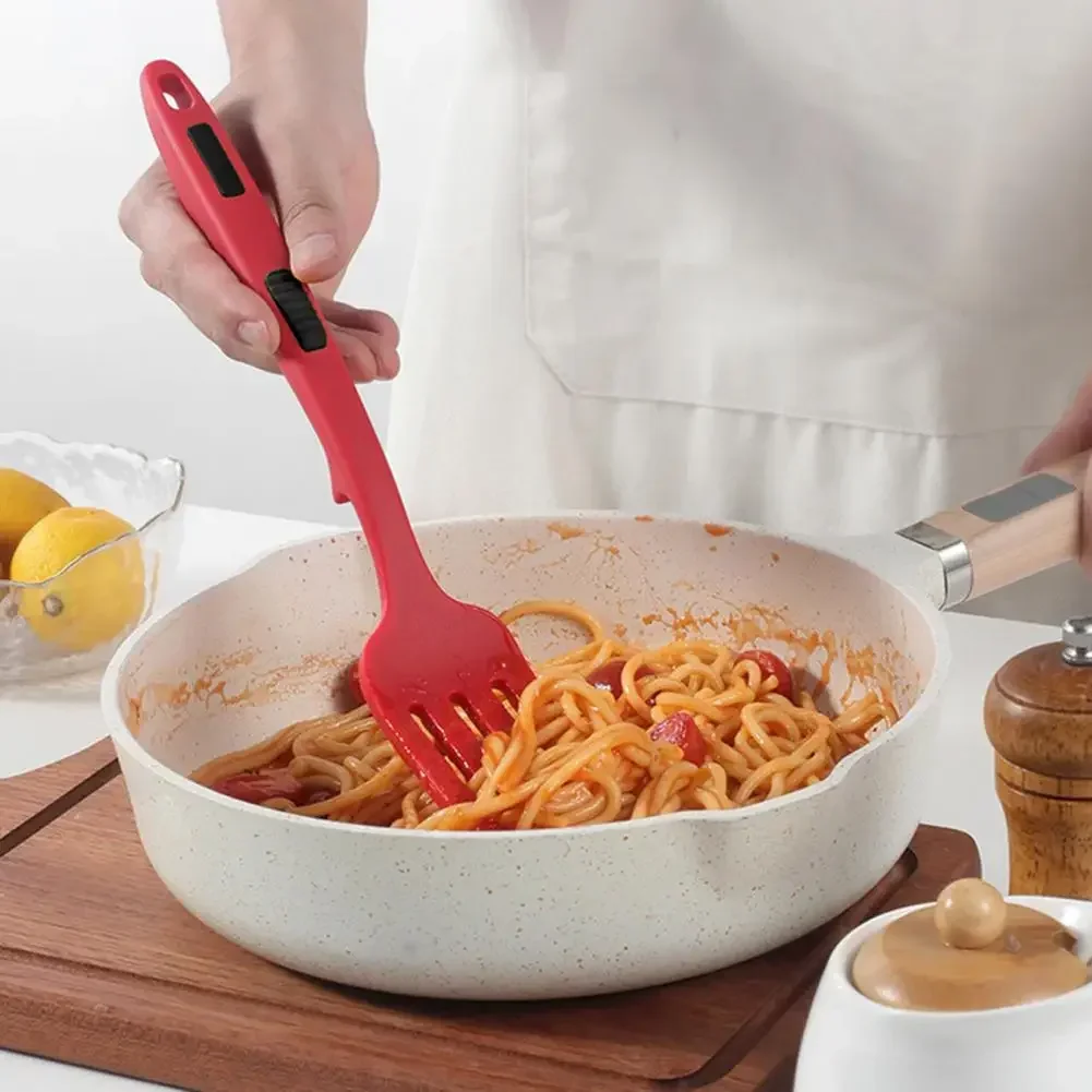 Многофункциональная силиконовая кухонная вилка противоскользящая ручка