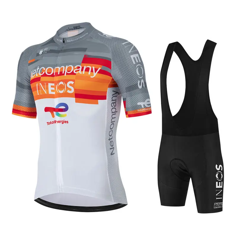 Фото Комплект велосипедной формы Ineos New Pro Team 2026 для мужчин: летняя велосипедная экипировка для горных велосипедов, велоформа, костюм для велоспорта №4