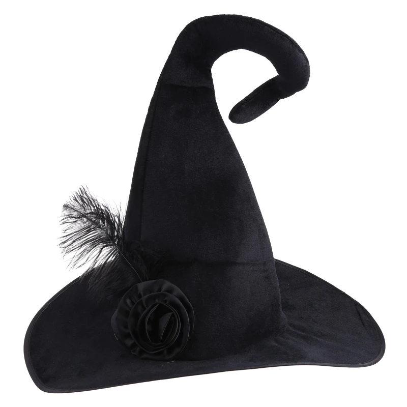 

Wide Brim Pointed Hat for Adult Women Men Fashion Party Costume Devil Headgear