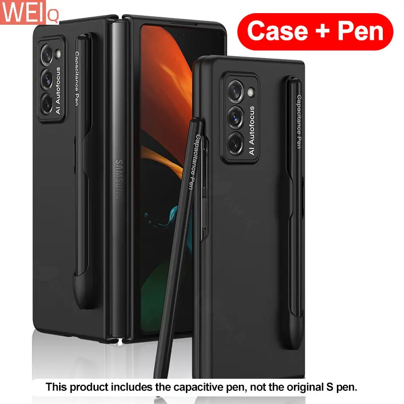 

Included Pen Ultra-thin Plastic Phone Case For Samsung Galaxy Z Fold 2 5G Shockproof Hard Matte Cover For Galaxy Z Fold2 Case