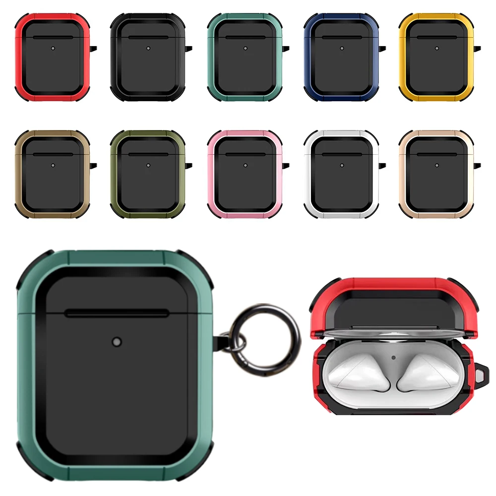 

Case for Airpods 1 2 3 Cover Armor Heavy Duty Shockproof Cover For Apple AirPods Pro 2 3 Protector Case For AirPods 3 2 Air pods