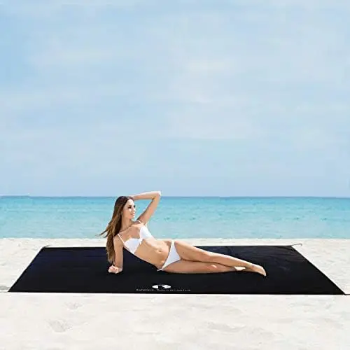 

Suricata Sand Free Beach Mat \u2013 Large Sandproof Beach Blanket, Sandless, Waterproof \u2013 Fits and Matches Beach Canopy -