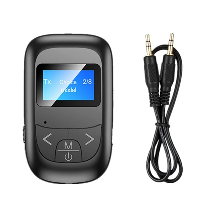 

Wireless Bluetooth 5.0 Five-In-One Bluetooth Adapter Receiver Transmitter Built-In Noise Reduction, HIFI Sound Quality