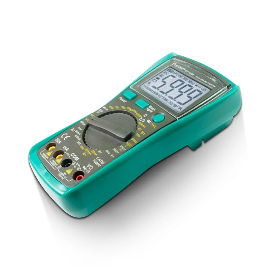 Цифровой измеритель с конденсатором Baogong MT-1280 true RMS. Испытание температуры тестер