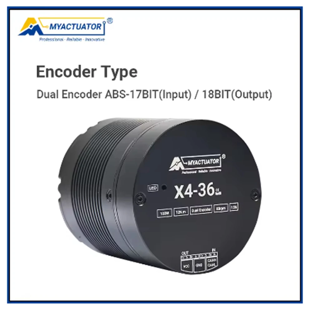 Бесщеточный двигатель Myactuator X4-36 EtherCAT + CAN, новая версия V4, малый размер, высокий крутящий момент 36 Н·м, высокоточный роботизированный привод 24 В постоянного тока (art.: 3920da9e8fa2a) - 3920da9e8fa2a