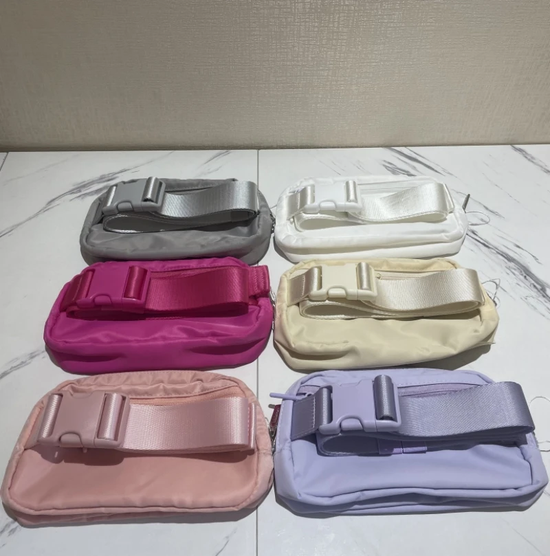 Unisex Everywhere Belt Bag 1L Fitness Waist Outdoor Sports Fanny Pack Zip Oxford For Lulu Fashion Leisure Yoga Running Bum Bags