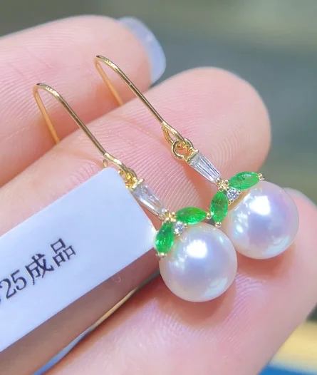 

On Sale Pure 925 Sterling Silver 6-7mm Japan Origin Salt Water White Akoya Pearls Studs Earrings Women Fine Pearl Earrings