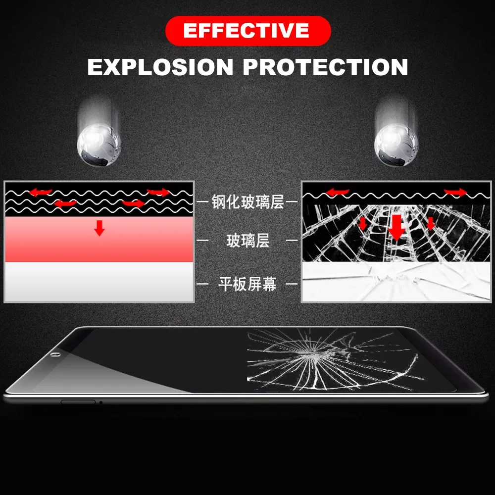 

Tempered Glass For Huawei MediaPad MatePad Pro M3 M5 M6 T3 T5 T8 8.0 8.4 10.1 10.4 10.8 V6 Full Cover Screen Protector