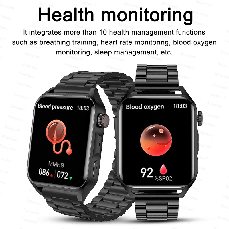 2023 New Smartwatch Mens AMOLED HD Screen Bluetooth Call IP68 Waterproof Heartrate Music Sport Women Smart Watch For Android IOS