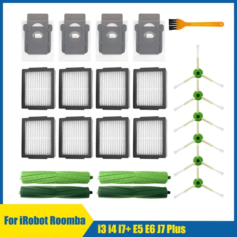 

Replacement for iRobot Roomba i3 i4 i7+ E5 E6 J7 Plus Robot Vacuum Cleaner Main Side Brush Hepa Filter Dust Bag Wheel Spare Part