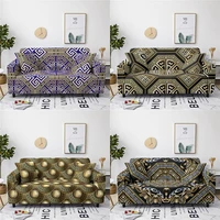 bohemia style sofa cover geometry elastic sofa covers for living room all inclusive spandex sectional sofa slipcover 1pc