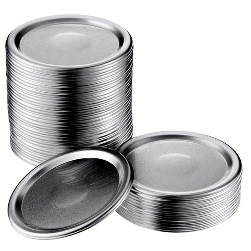 

144-Count Canning Lids Regular Mouth For Ball Kerr Jars Leakproof Mason Jar Lids For Canning (70MM Diameter)