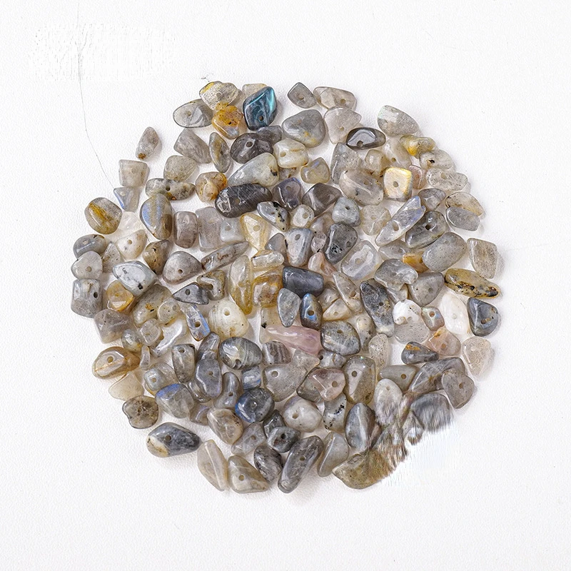 Натуральный кристалл асимметричный перфорированный дробленый камень DIY браслет