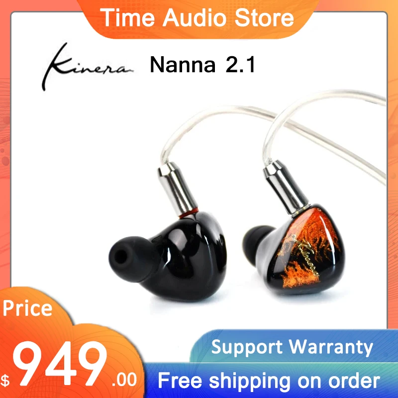 

Kinera Nanna 2.1 Z-Tune Edition 2EST + 1BA + 1DD Tribrid IEMs