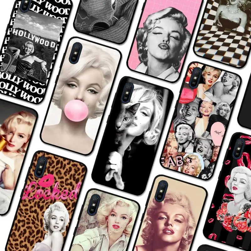 

Marilyn Monroe With a Cat Phone Case for Redmi 5 6 7 8 9 A 5plus K20 4X S2 GO 6 K30 pro