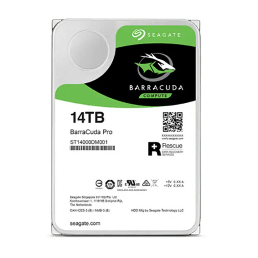 Для жесткого диска ST14000DM001 Seagate Barracuda Pro 14 ТБ 7,2 K 256M 6 Гб/с 3,5 