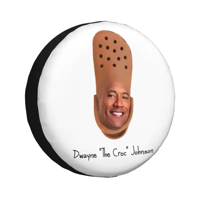 

Dwayne The Croc Johnson Tire Cover 4WD 4x4 Trailer Spare Wheel Protector for Jeep Wrangler 14" 15" 16" 17" Inch