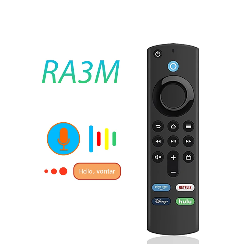 RA3M Air Mouse Bluetooth Voice Control Remote Backlight Wireless Remote Controller for Amazon Fire Stick