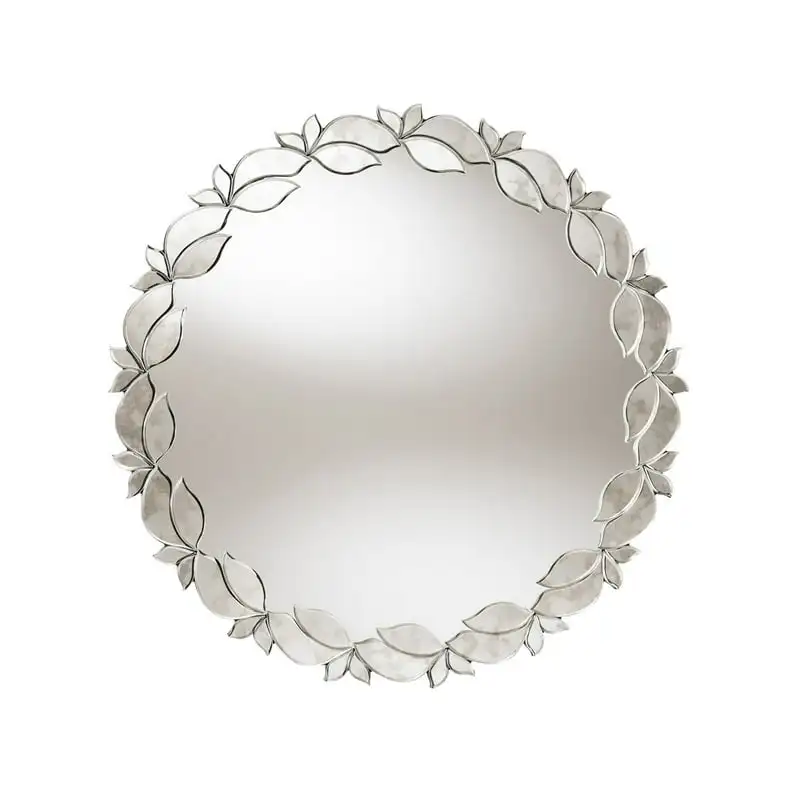 

Round Petal Leaf Round Wall Mirror - 32 diam. in.