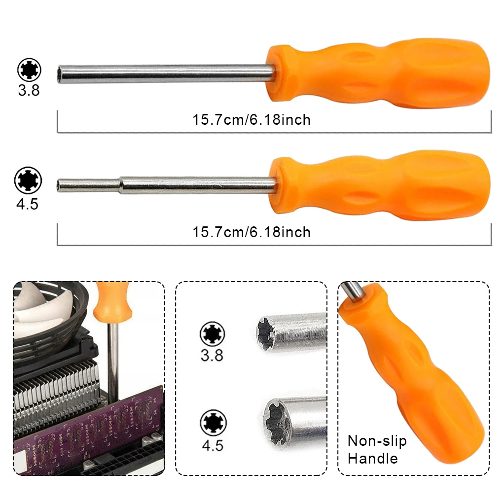 

2x Orange Set N-GC And N-64 Precision Game Cartridges 64 Gaming Screwdriver Tool For Consoles Potential Cartridges