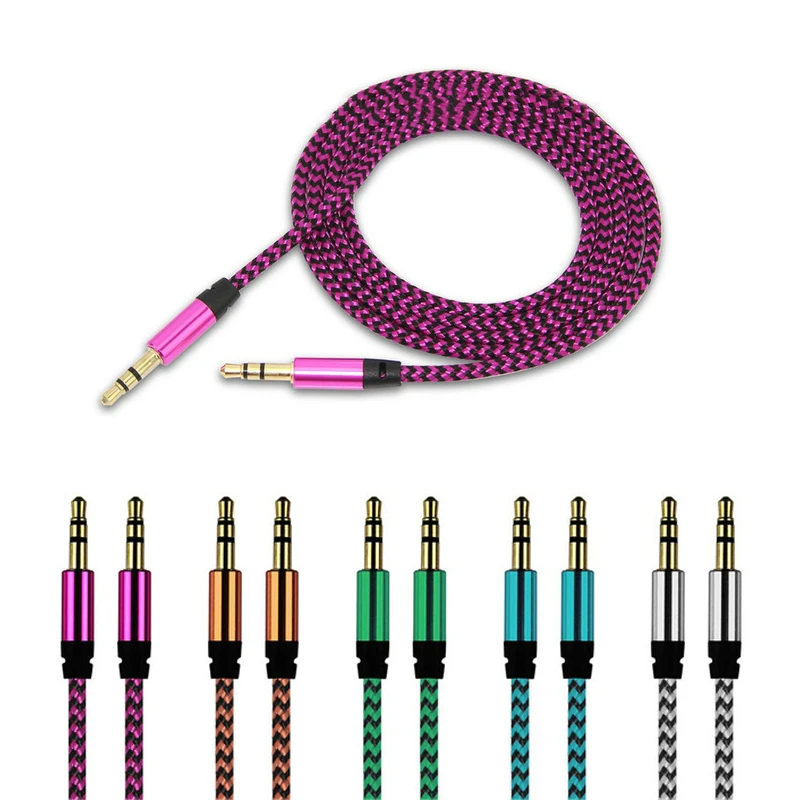 

3.5mm Stereo Car Auxiliary Audio Cable Male To Male for Smart Phone aux 3.5mm male audio Cable