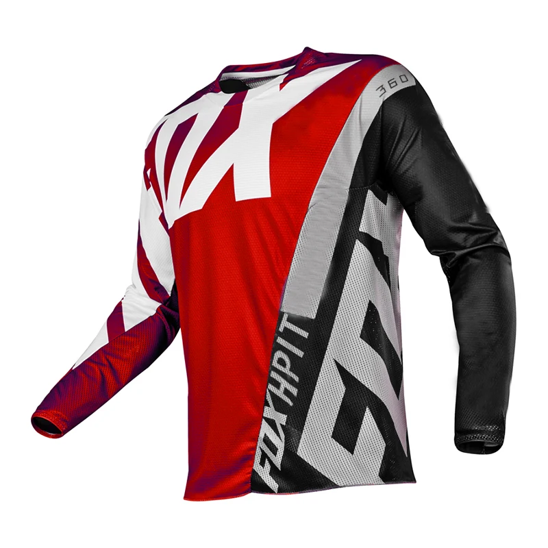 

2021 Motorcycle Mountain Bike Team Downhill Jersey MTB Offroad hpit fox Bicycle Locomotive Shirt Cross Country Mountain Bike