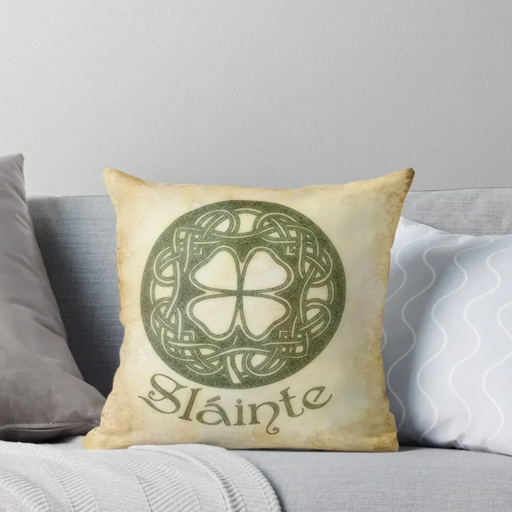 Slainte или для вашего здоровья декоративная подушка Рождественская наволочка