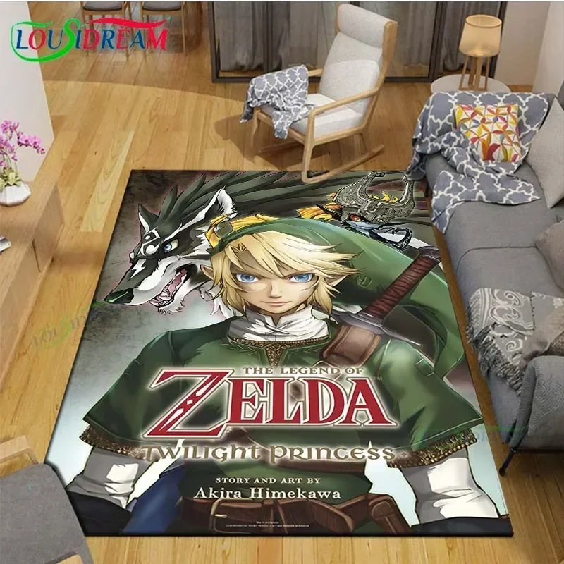 Game Z-ZELDA Carpets Children Room Bedroom Becoration Living Decoration for Bed Rug Anime Area