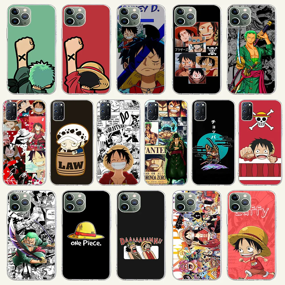 

KK-41 One -Piece Poster Flexible TPU Case for Moto E4 E5 Play E6 E6S E6i E7 E7i Edge 20 Power Plus Pro