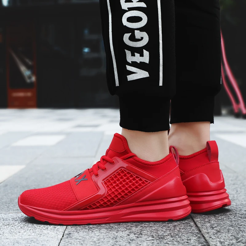 Sneakers Men Comforty Walking Shoes Soft Anti-skidding Outdoor Leisure Lace-up Footwear Size 39-47