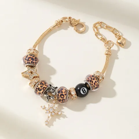 Женский регулируемый браслет OUY золотого цвета