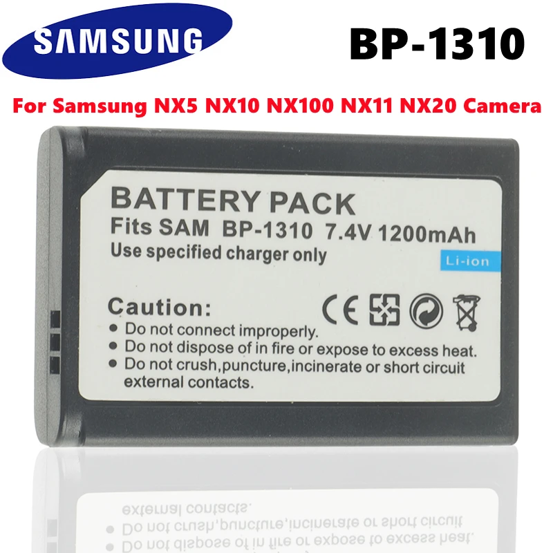 Аккумулятор Samsung BP 1310 BP1310 оригинальный аккумулятор для NX5 NX10 NX100 NX11 NX20 PM045 камеры -